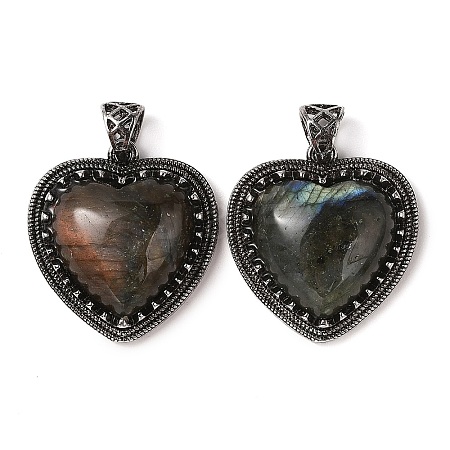 Natural Labradorite Pendants G-A095-01AS-01-1