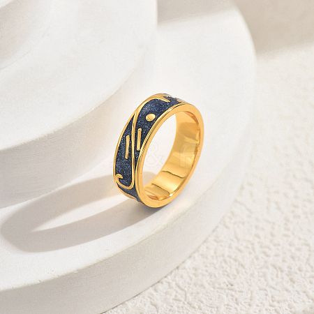 Irregular Pattern Brass Finger Rings for Women YY3361-2-1