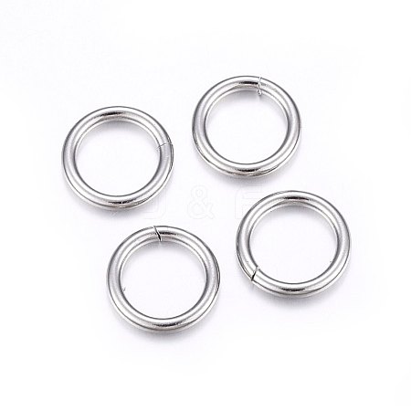 Tarnish Resistant 304 Stainless Steel Open Jump Rings STAS-F174-14P-1