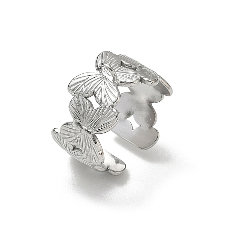 304 Stainless Steel Cuff Open Ring Setting SA-CBA37BC-05P-1