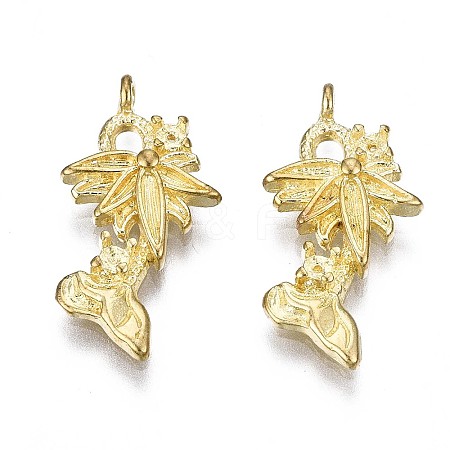Brass Pendant Settings KK-S349-298-NF-1