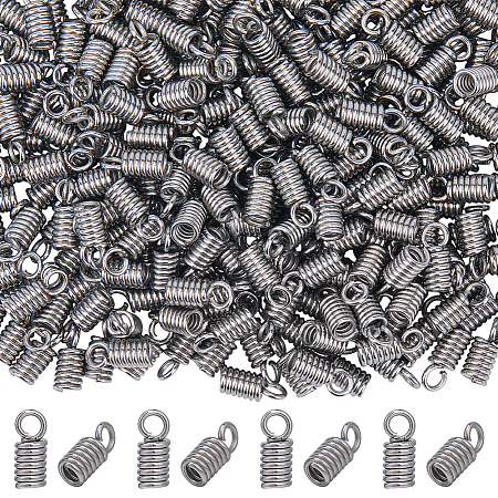 300Pcs 304 Stainless Steel Cord Ends STAS-SC0009-33-1
