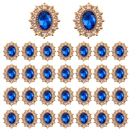 30Pcs Zinc Alloy Cabochons FIND-FG0005-56A-1