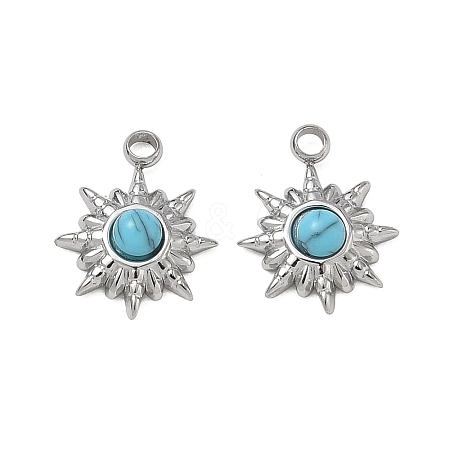 Synthetic Turquoise Pendants GG-CBAA892-02P-1