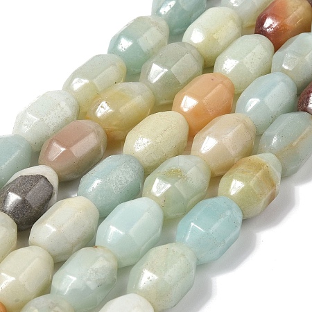 Natural Flower Amazonite Beads Strands G-F781-A12-01-1