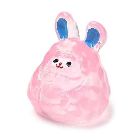 Luminous Resin Cute Little Rabbit Ornaments RESI-I054-01A-1