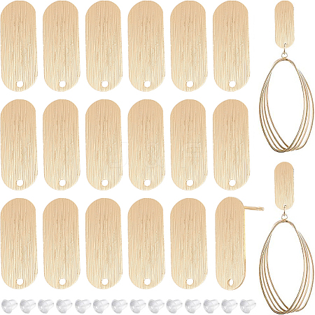 20Pcs Brass Stud Earring Findings KK-BC0008-58-1