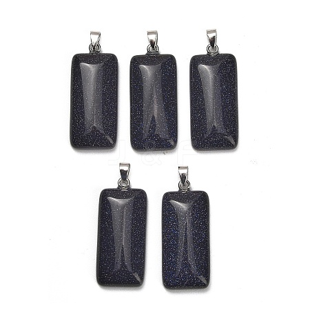Synthetic Blue Goldstone Pendants GG-CBAA0EE-01P-04-1