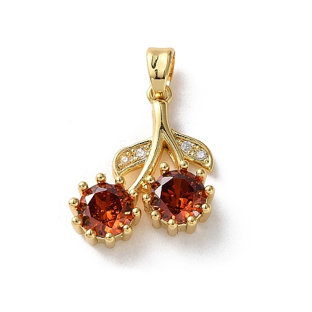 Brass Micro Pave Cubic Zirconia Pendants LS-KK-I278-01G-1