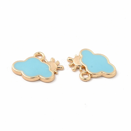 Alloy Enamel Charms FIND-A025-18G-01-1