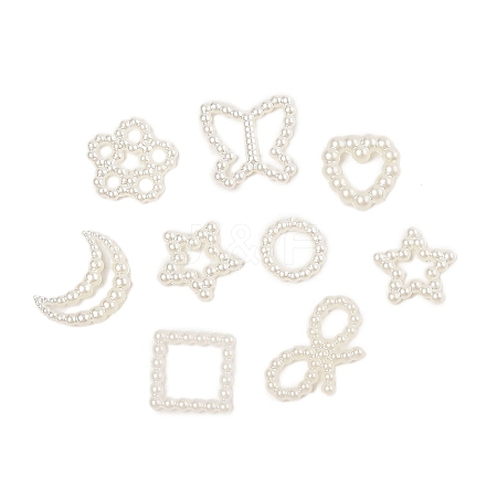 ABS Pearl Plastic Cabochons CRES-M037-24-1