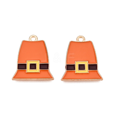 Thanksgiving Day Theme Alloy Enamel Pendants ENAM-T020-35J-1