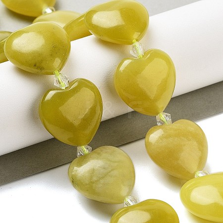 Natural Lemon Jade Beads Strands G-C150-A03-01-1