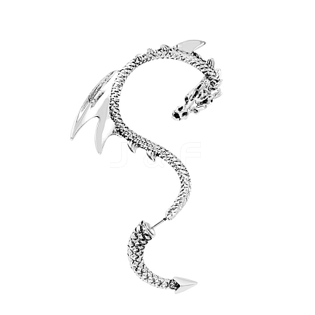 Alloy Dragon Stud Earrings for Women PW-WG9B40F-02-1