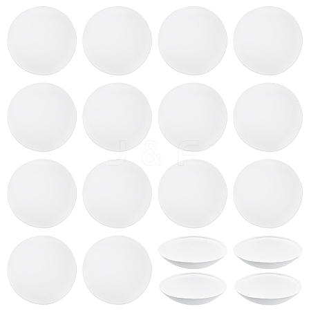 9 Pairs Polyester Round Bra Pads Inserts FIND-BC0019-24C-1