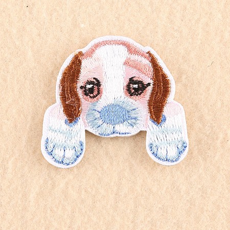 Puppy Computerized Embroidery Cloth Iron on/Sew on Patches X-DIY-F030-16S-1