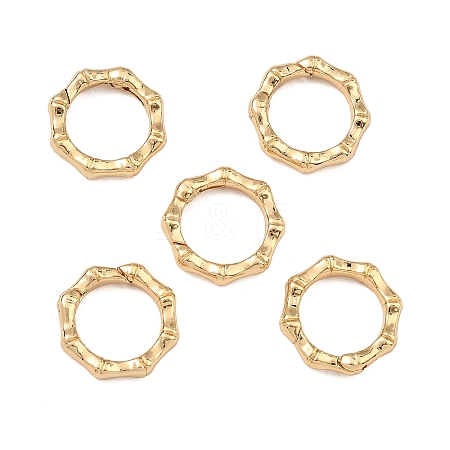 SHEGRACE Brass Spring Gate Ring XGRQ58951-757G-1