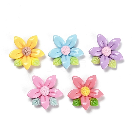 Opaque Resin Cabochons RESI-Z044-01A-1