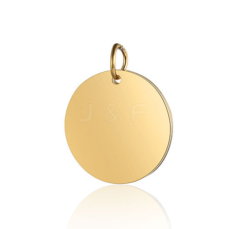 Ion Plating(IP) 304 Stainless Steel Pendants X-STAS-I311-32G-G-1