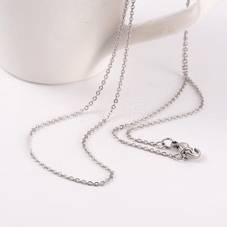 Tarnish Resistant 304 Stainless Steel Cable Chain Necklaces NJEW-JN01526-04-1