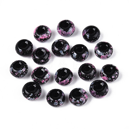 3/0 Baking Paint Glass Beads GLAA-G118-02G-1