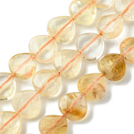 Natural Yellow Quartz Beads Strands G-G117-D08-01-1