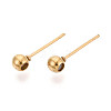 304 Stainless Steel Stud Earring Findings STAS-F329-01A-G-2