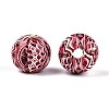 Bohemian Style Printed Schima Wood Beads WOOD-T032-31M-3