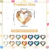 70Pcs 7 Colors Electroplate Transparent Glass Beads EGLA-YW0005-71-2