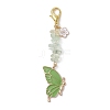 Butterfly Alloy Enamel Pendants Decoraiton HJEW-JM01637-01-3