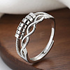 Brass Rotating Finger Rings for Women RJEW-C132-01D-P-1