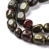 Natural Dragon Blood Beads Strands G-G146-A28-01A-4
