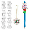 12Pcs 3 Styles Christmas Theme Transparent Acrylic Beads TACR-TA0001-76-2