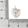 925 Sterling Silver Micro Pave Clear Cubic Zirconia Charms STER-V001-01P-01-3