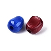 Opaque Acrylic Imitation Cat Eye European Beads OACR-N161-05-2