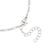 Brass Figaro Chain Bracelet Making KK-CBADBBF-06P-2