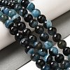 Natural Agate(Dyed & Heated) Beads Strands G-H066-B07-03-2