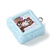 Opaque Resin Pendants X-RESI-Z033-02P-A-2