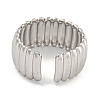 304 Stainless Steel Open Cuff Ring for Women X-RJEW-U014-05P-3