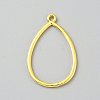 Zinc Alloy Open Back Bezel Pendants FIND-WH0167-04A-G-1