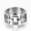 Tarnish Resistant 316 Surgical Stainless Steel Rings RJEW-P116-07-18mm-1