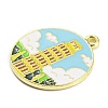 Alloy Enamel Pendants ENAM-M217-03E-G-2