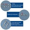 48Pcs Heart & Star & Moon & Geometry Alloy Stud Earring Findings PALLOY-PH0001-83LG-7