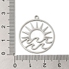 Non-Tarnish 201 Stainless Steel Pendants STAS-B049-07P-3