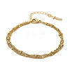 304 Stainless Steel Multi-strand Bracelets LS-BJEW-Q051-02G-B-2