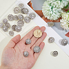 24Pcs 3 Styles Alloy Rhinestone Shank Buttons BUTT-HS0001-05P-3