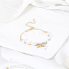1Pc Alloy Rhinestone Bowknot Link Bracelets BJEW-LP0004-47-3