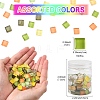 8 Colors 20Pcs Transparent Glass Cabochon GLAA-YW0003-66A-3
