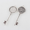 Tibetan Style Alloy Pendant Cabochon Settings LS-TIBEP-N003-72AS-2
