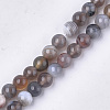 Natural Botswana Agate Beads Strands G-S333-6mm-026-1